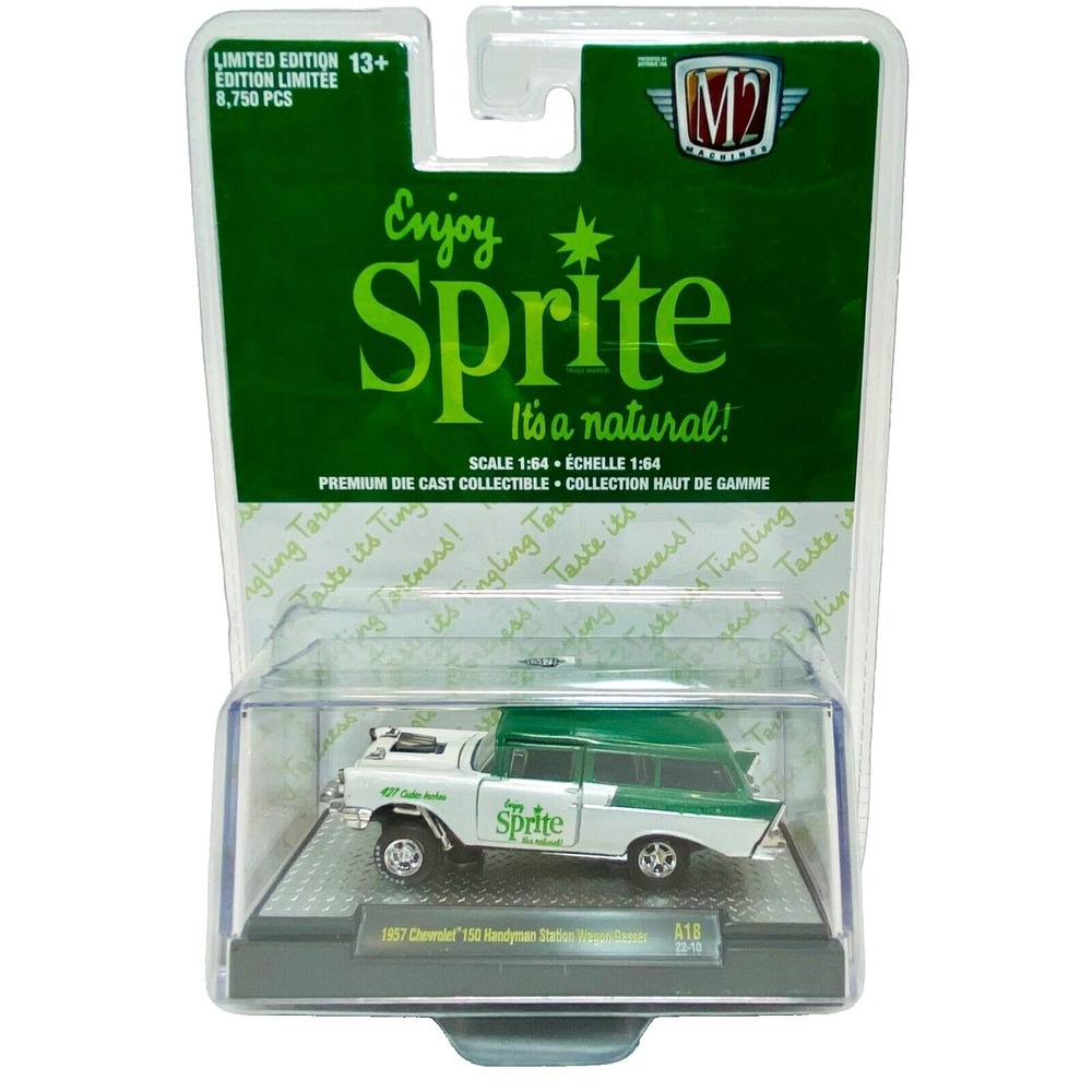 M2 Machines 1957 Chevrolet 150 Handyman Station Wagon Gasser A-18 Sprite Edition